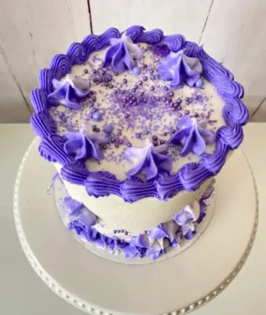 Purple birthday cakes amazing cakes 6in 10 servings