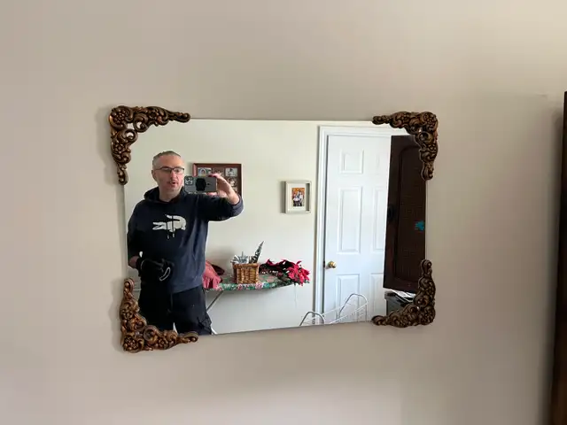 Free delivery used Ornate Decorative Wall Mirror