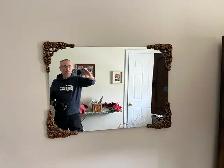 Free delivery used Ornate Decorative Wall Mirror