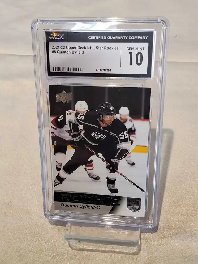 Quinton Byfield Upper Deck Rookie 2021-22 CGC Graded 10
