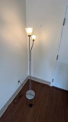 Free delivery used Arc Floor Lamp with Two Lights - Photo 2