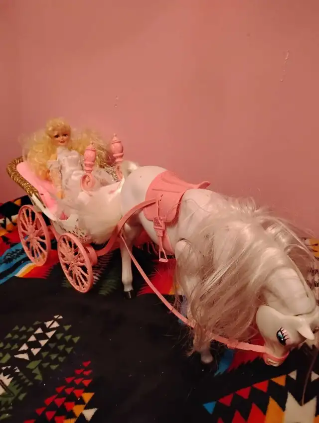 Barbie and her dream horse!