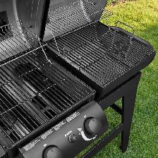 CHAR-GRILLER DUAL FUEL PRO: GAS & CHARCOAL BBQ SMOKER COMBO - Photo 4