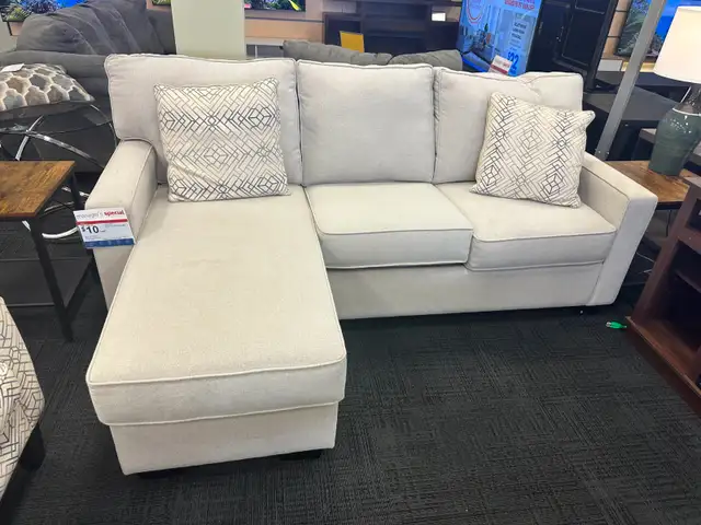 Sofa Chaise and Chair