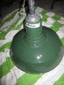 14' INDUSTRIAL GREEN WHITE PORCELAIN FARM FACTORY LIGHTING