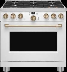 GE Café Commercial Style Range C2Y366P4TW2 36' Smart Dual-Fuel - Photo 2