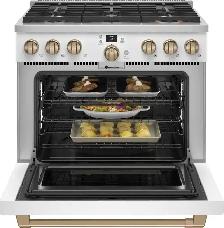 GE Café Commercial Style Range C2Y366P4TW2 36' Smart Dual-Fuel - Photo 3