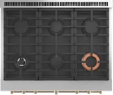 GE Café Commercial Style Range C2Y366P4TW2 36' Smart Dual-Fuel - Photo 4