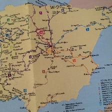 VINTAGE – HISTORICAL MAP OF SPAIN and PORTUGAL, - Photo 6