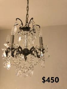 Variety of Luxury Chandeliers – Like New