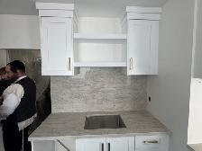 Modern White Kitchen Quartz Countertops - Low Price - Photo 3
