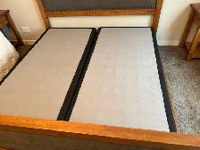 King size bed frame and (2) bedside tables - Photo 4