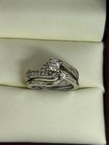 Elegant Bypass Diamond Ring Set - Photo 2