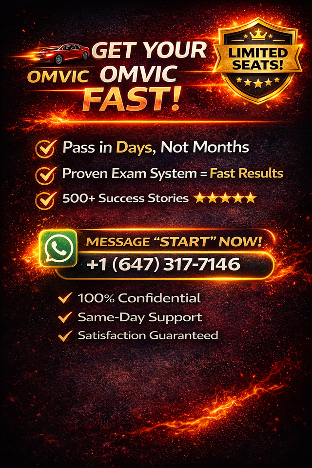 OMVIC Help – 97% Pass Rate – Ontario’s #1 Exam Help services