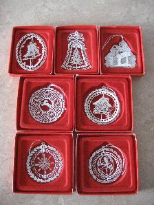 7 Vintage 1970's Russ Christmas Silhouettes