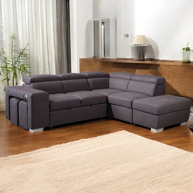 Brand New Fabric Upholstered Sectional Sofa Bed At Hot Sale