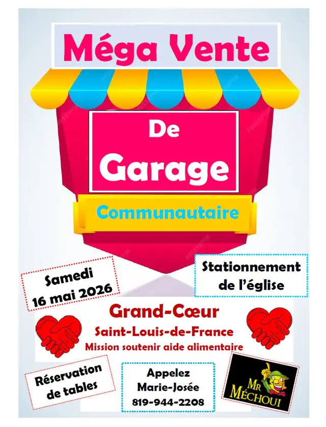 MEGA-VENTE DE GARAGE COMMUNAUTAIRE