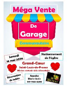 MEGA-VENTE DE GARAGE COMMUNAUTAIRE
