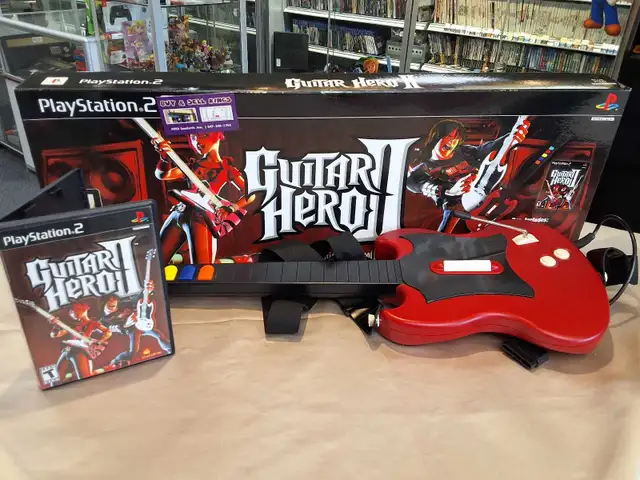 PS2 Guitar Hero II Controller & Game
