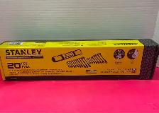 STANLEY 20PCS BLACK CHROME RATCHETING SET