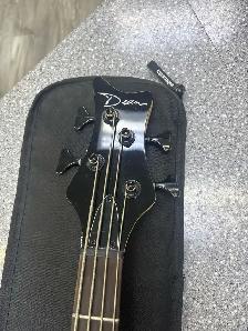 Dean Edge 2 4 String B Spalted Maple Trans Red With Bag - Photo 2