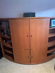 Solid Teak Entertainment Unit