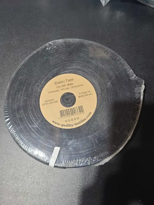 Liquidation d’élastiques noirs 40 mm – neufs en emballage