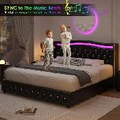 Brand New King Size LED Bed with 4-Drawer Special $259 - Photo 5