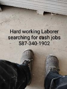 General Laborer searching for cash jobs. Reliable, willing and c