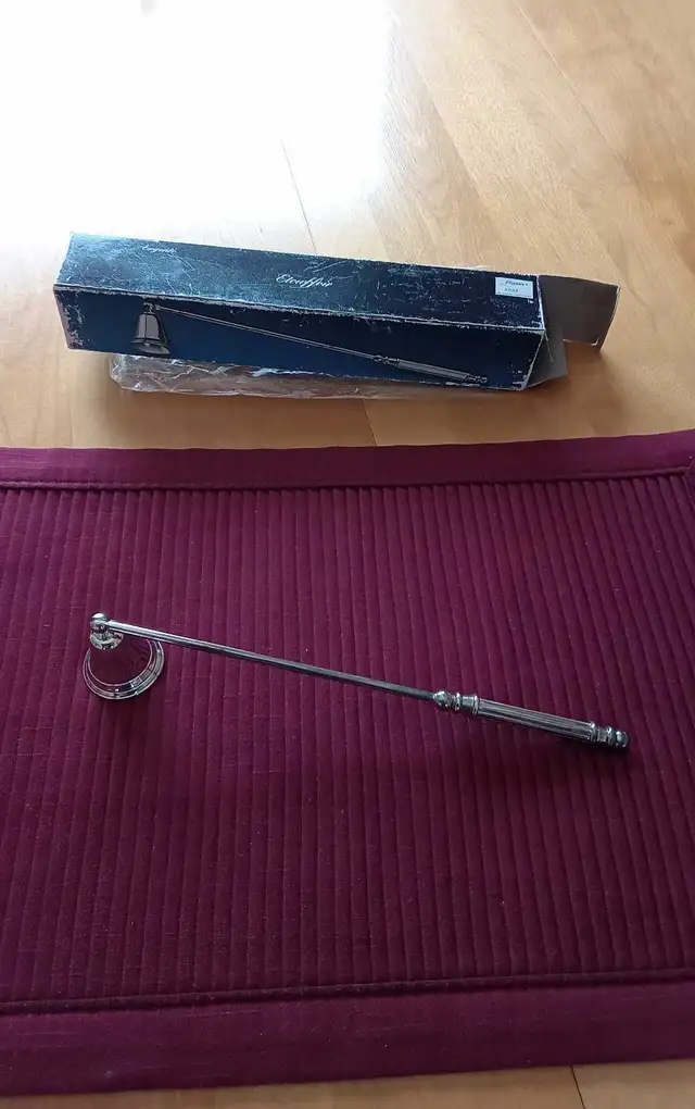 étouffoir vintage neuf pour chandelles Silverplate Élégance - Photo 2