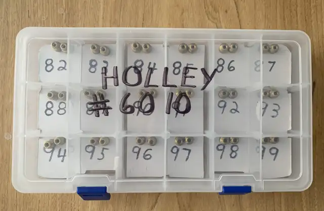 HOLLEY Kit de Jet carburateur #6010, 82 a 99