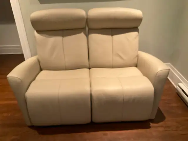 Canapé électrique en cuir