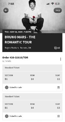 BRUNO MARS - The Romantic Tour Tickets - Photo 3