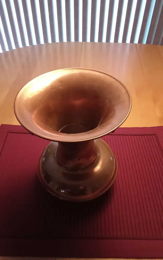 vintage vase/pot en cuivre décoratif pour fleurs ou autres - Photo 5