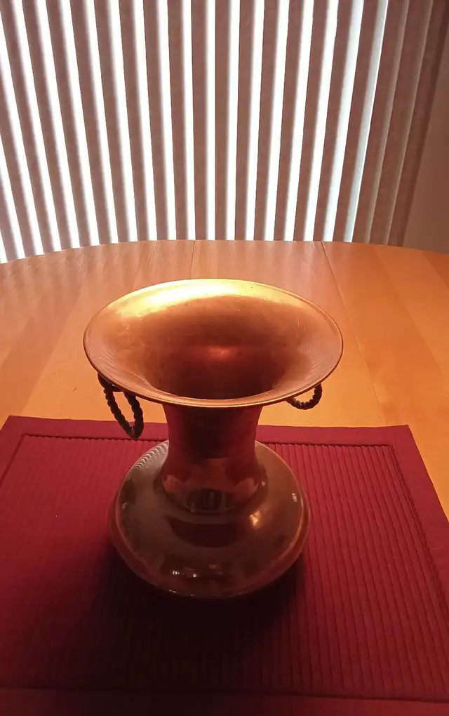 vintage vase/pot en cuivre décoratif pour fleurs ou autres - Photo 8