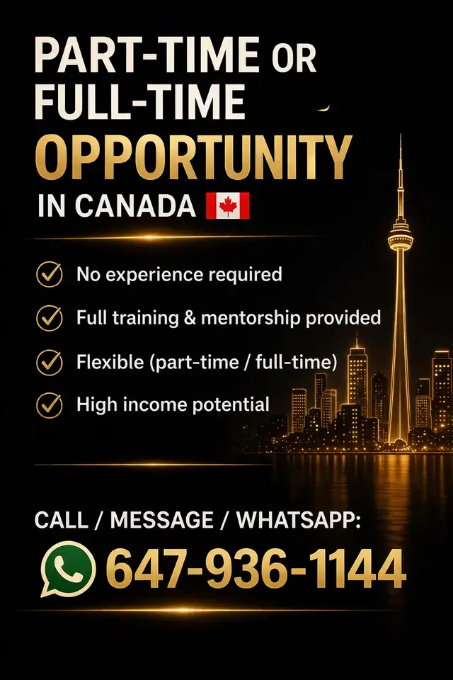 Part-Time / Full-Time Opportunity – No Experience Needed