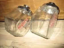 TWO OLD VINTAGE HERSHEY'S CHOCOLATE STORE COUNTER TOP JARS - Photo 4