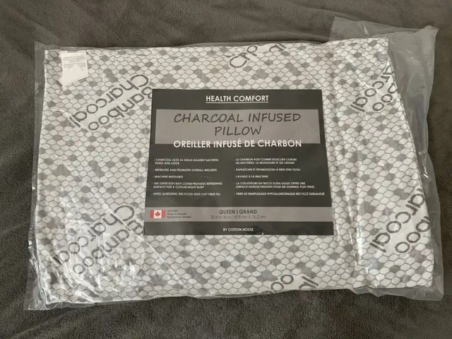 Charcoal Pillow Brand New