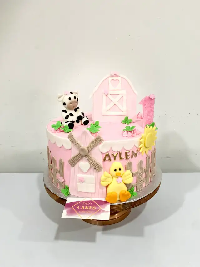 Farm cake, animal farm Cake’s 1st birthday cake