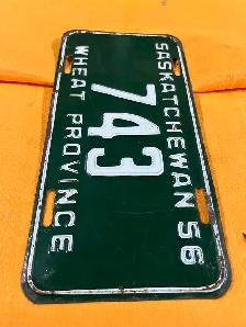 1956 3 digit Saskatchewan license plate - Photo 4