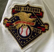 GAME WORN 2001-Blue Jays jersey & 25th Anv. patch Izturis Rookie - Photo 4