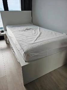 IKEA Twin Bed Set (Mattress   Frame   Slats)  OKz.ca Post $200 - Photo 3