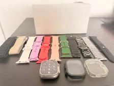 Apple Watch Ultra first generation with 9 additional bands