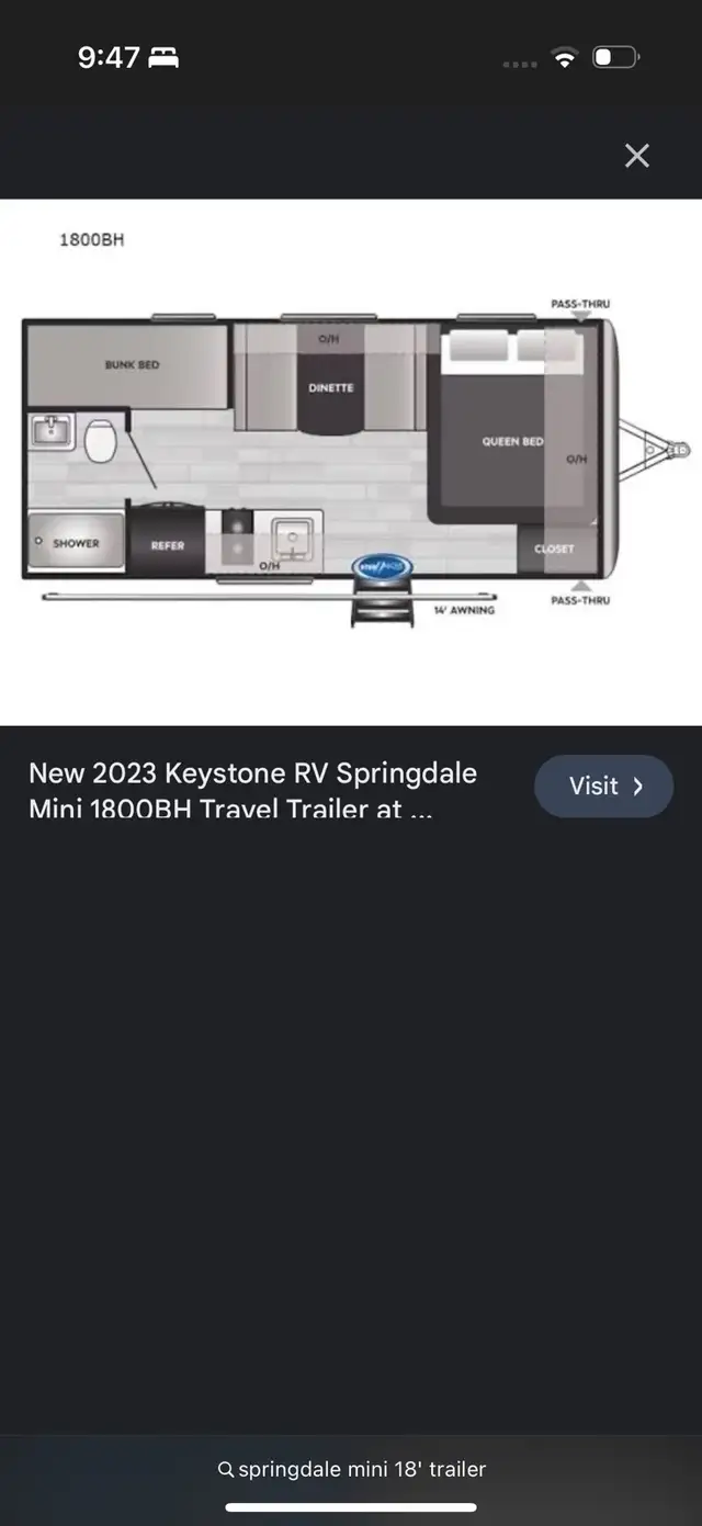 18’ Springdale mini travel trailer - Photo 8