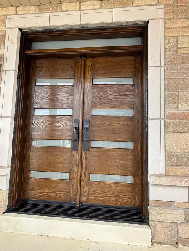 Luxury Wood-Look Fiberglass Entry Doors
