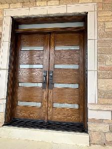 Luxury Wood-Look Fiberglass Entry Doors