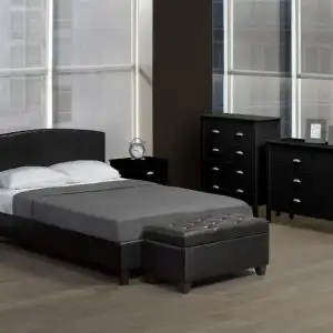 Queen blackish bed frame ✅