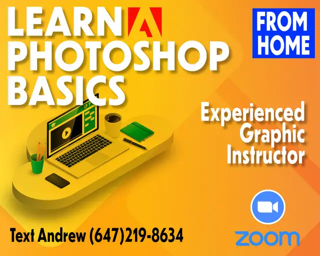 Learn Photoshop Quickly 1 on 1 online.