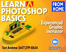 Learn Photoshop Quickly 1 on 1 online.