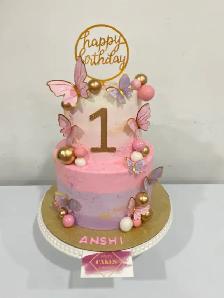 Butterfly cakes , 1st birthday cake